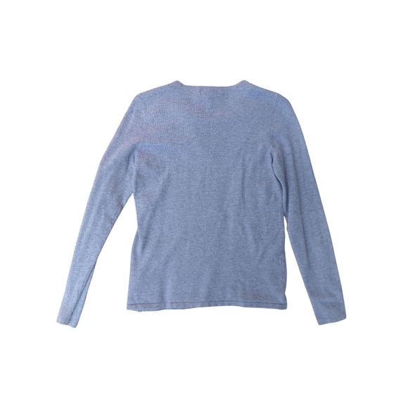 Buffalo David Bitton Gray Ruffled Long Sleeve Sweater - Picture 4 of 5
